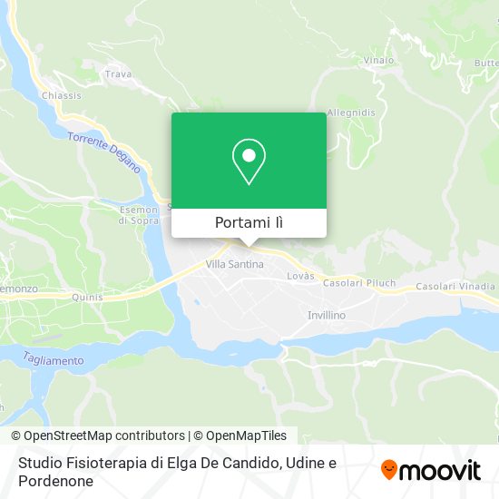 Mappa Studio Fisioterapia di Elga De Candido