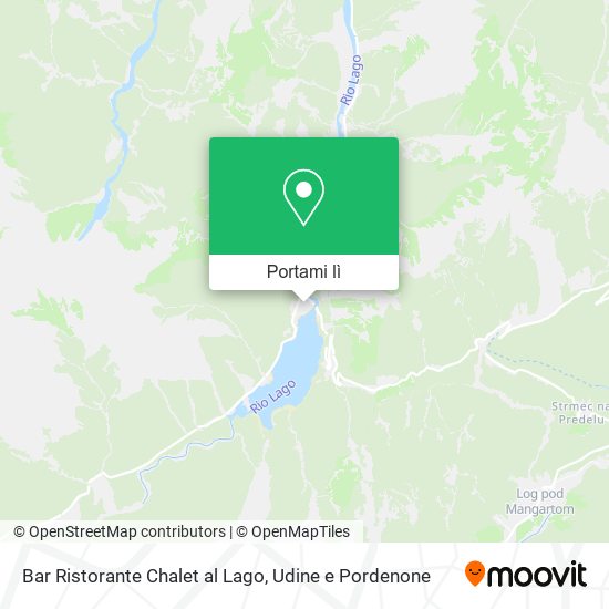 Mappa Bar Ristorante Chalet al Lago