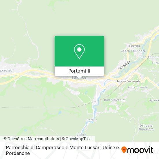 Mappa Parrocchia di Camporosso e Monte Lussari