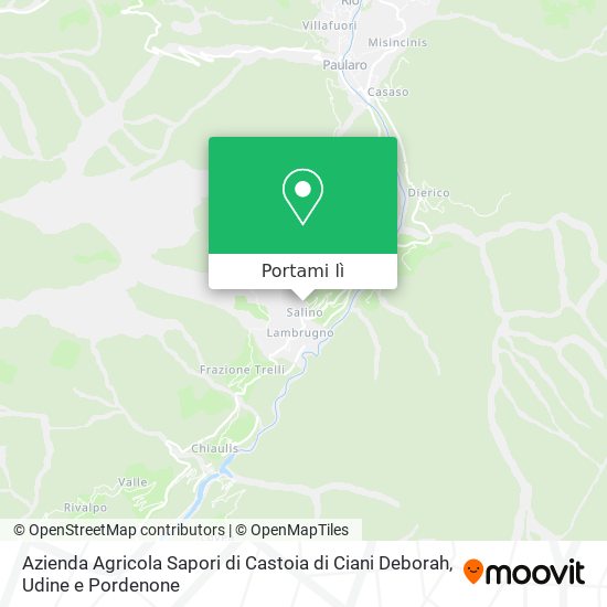 Mappa Azienda Agricola Sapori di Castoia di Ciani Deborah