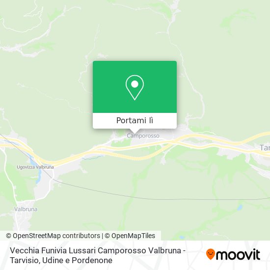 Mappa Vecchia Funivia Lussari Camporosso Valbruna - Tarvisio