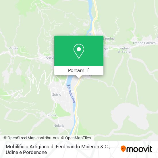 Mappa Mobilificio Artigiano di Ferdinando Maieron & C.