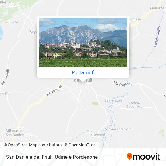 Mappa San Daniele del Friuli