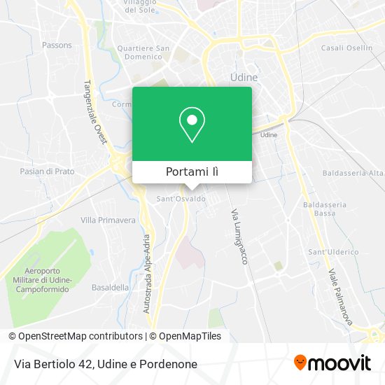Mappa Via Bertiolo  42