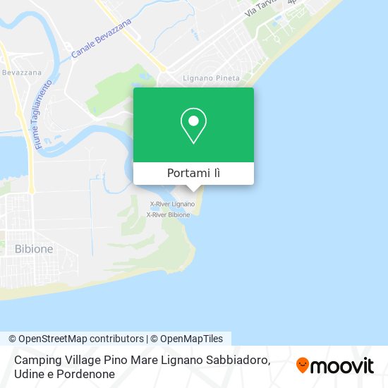 Mappa Camping Village Pino Mare Lignano Sabbiadoro