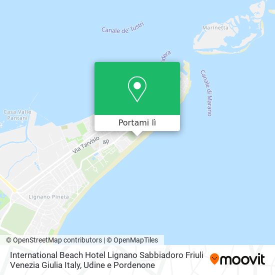 Mappa International Beach Hotel Lignano Sabbiadoro Friuli Venezia Giulia Italy