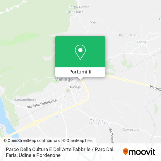 Mappa Parco Della Cultura E Dell'Arte Fabbrile / Parc Dai Faris