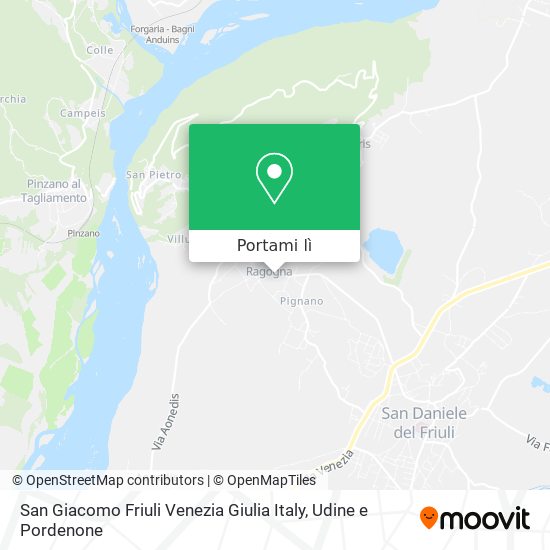 Mappa San Giacomo Friuli Venezia Giulia Italy
