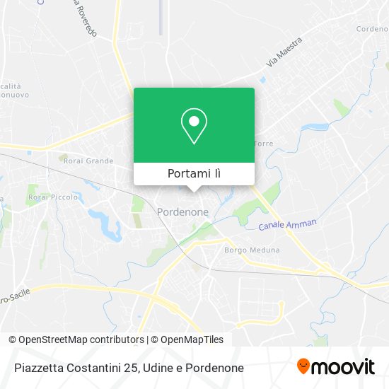Mappa Piazzetta Costantini 25