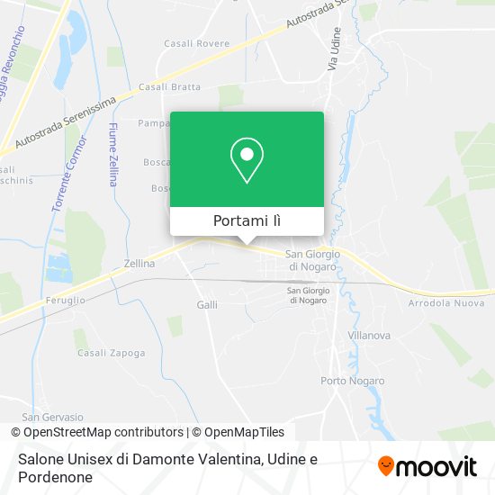 Mappa Salone Unisex di Damonte Valentina