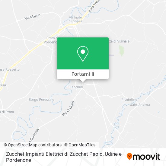 Mappa Zucchet Impianti Elettrici di Zucchet Paolo