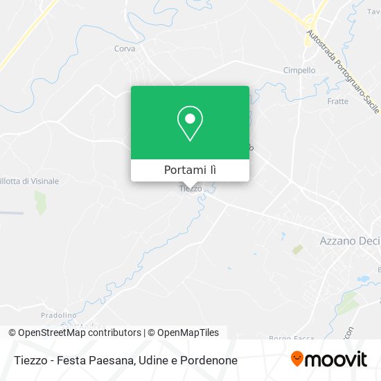 Mappa Tiezzo - Festa Paesana