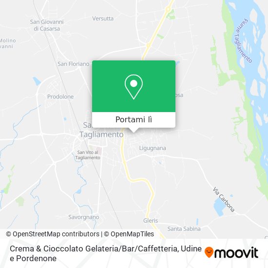 Mappa Crema & Cioccolato Gelateria / Bar / Caffetteria