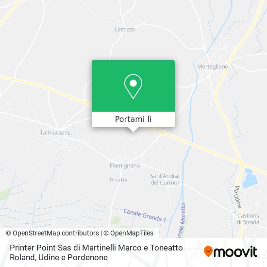 Mappa Printer Point Sas di Martinelli Marco e Toneatto Roland
