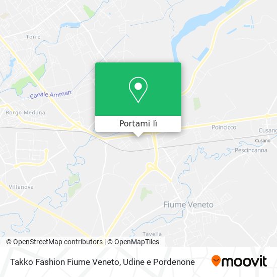 Mappa Takko Fashion Fiume Veneto