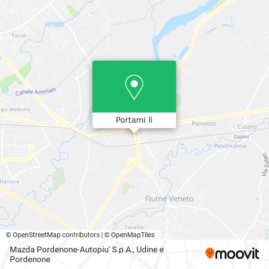 Mappa Mazda Pordenone-Autopiu' S.p.A.