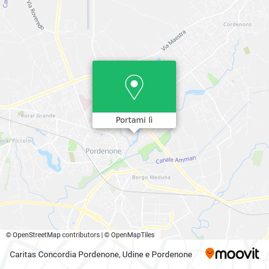 Mappa Caritas Concordia Pordenone