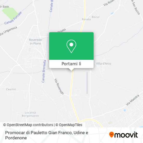 Mappa Promocar di Pauletto Gian Franco