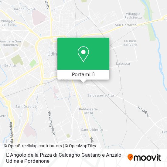 Mappa L' Angolo della Pizza di Calcagno Gaetano e Anzalo
