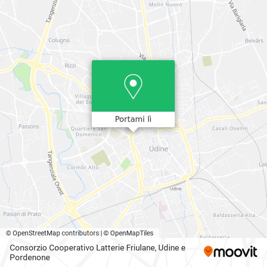 Mappa Consorzio Cooperativo Latterie Friulane
