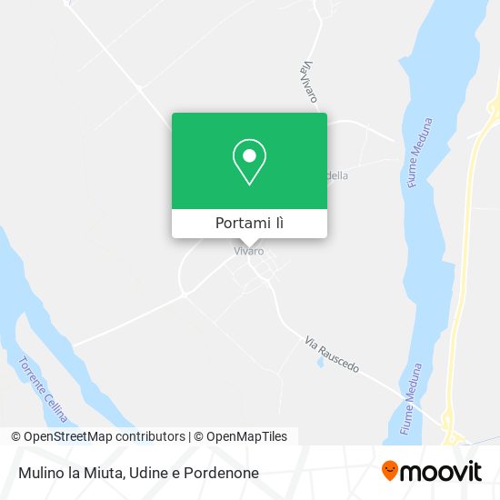 Mappa Mulino la Miuta