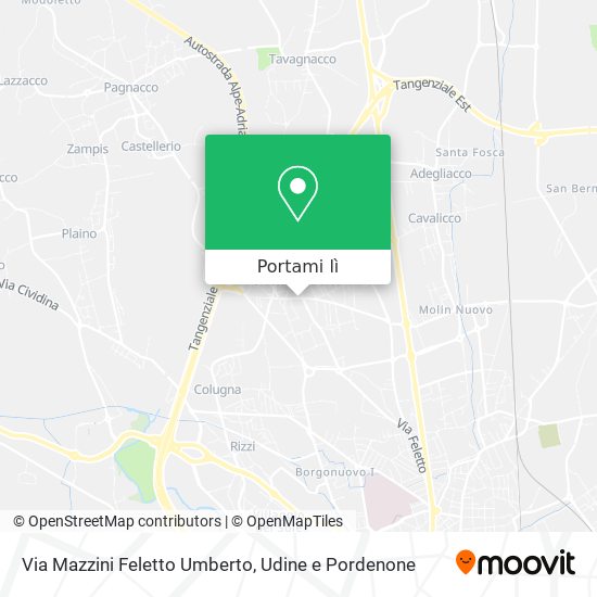 Mappa Via Mazzini Feletto Umberto