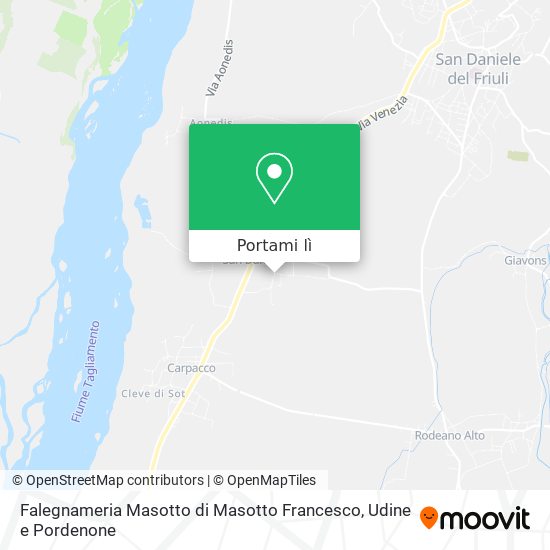 Mappa Falegnameria Masotto di Masotto Francesco