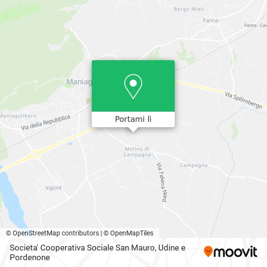Mappa Societa' Cooperativa Sociale San Mauro