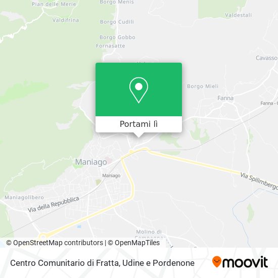 Mappa Centro Comunitario di Fratta