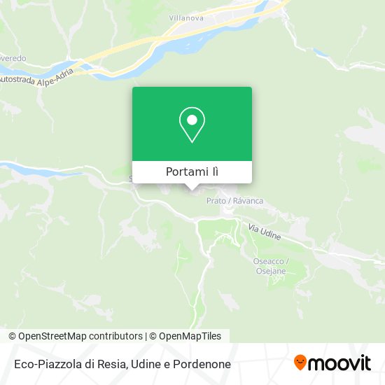 Mappa Eco-Piazzola di Resia