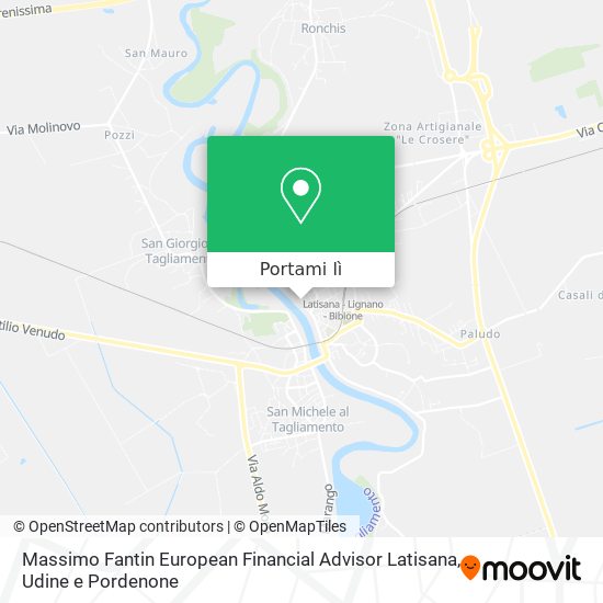 Mappa Massimo Fantin European Financial Advisor Latisana