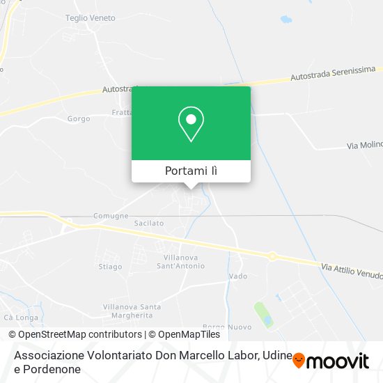 Mappa Associazione Volontariato Don Marcello Labor