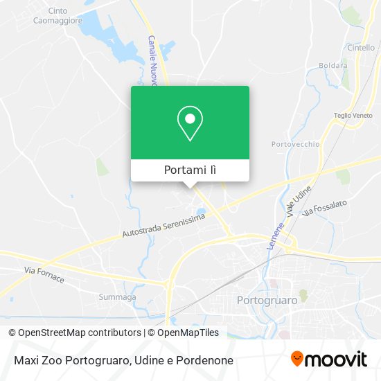 Mappa Maxi Zoo Portogruaro