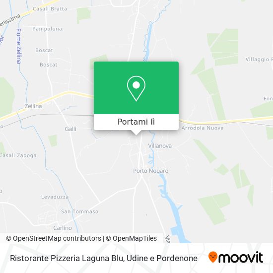 Mappa Ristorante Pizzeria Laguna Blu