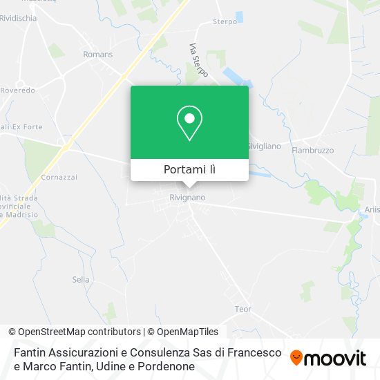 Mappa Fantin Assicurazioni e Consulenza Sas di Francesco e Marco Fantin