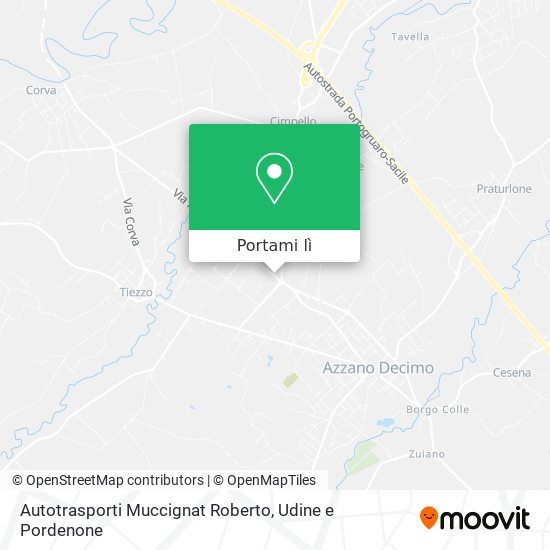 Mappa Autotrasporti Muccignat Roberto