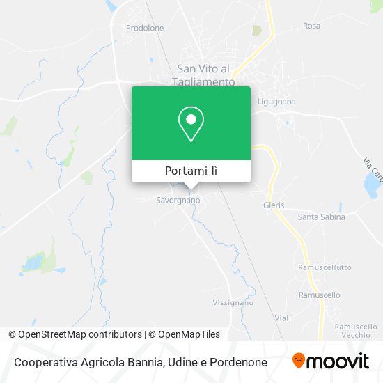 Mappa Cooperativa Agricola Bannia
