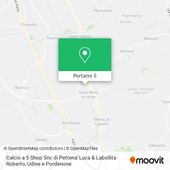 Mappa Calcio a 5 Shop Snc di Pettena' Luca & Labollita Roberto