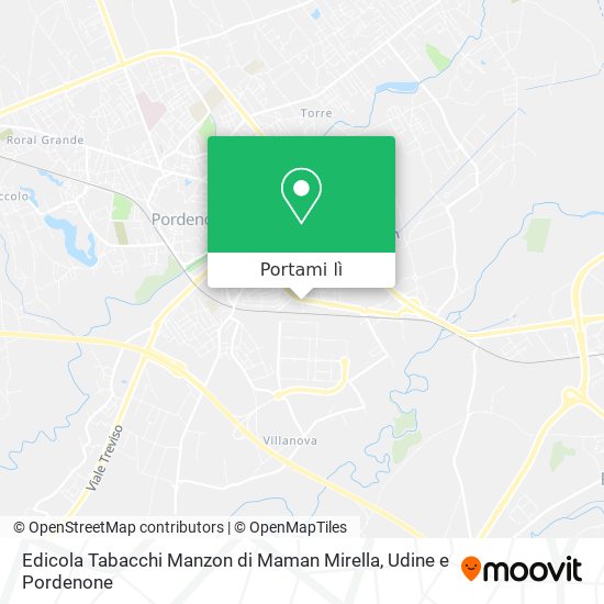 Mappa Edicola Tabacchi Manzon di Maman Mirella