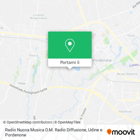 Mappa Radio Nuova Musica D.M. Radio Diffusione