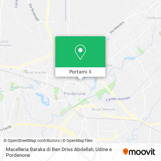 Mappa Macelleria Baraka di Ben Driss Abdellah