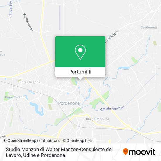 Mappa Studio Manzon di Walter Manzon-Consulente del Lavoro