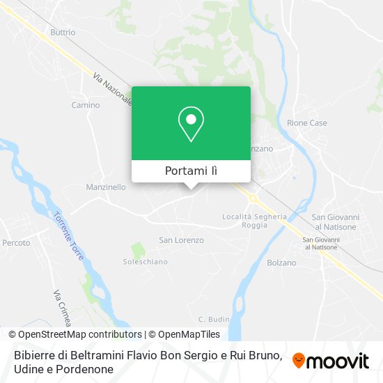 Mappa Bibierre di Beltramini Flavio Bon Sergio e Rui Bruno