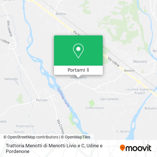 Mappa Trattoria Menotti di Menotti Livio e C