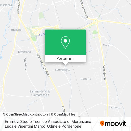 Mappa Emmevi Studio Tecnico Associato di Maranzana Luca e Visentini Marco