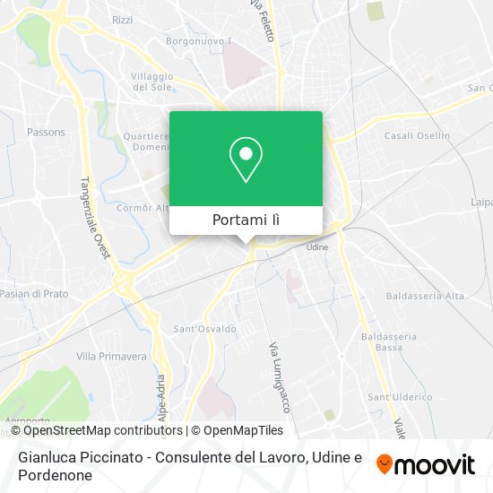 Mappa Gianluca Piccinato - Consulente del Lavoro