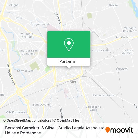 Mappa Bertossi Carnelutti & Cliselli Studio Legale Associato