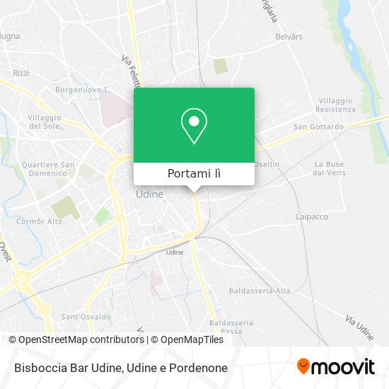 Mappa Bisboccia Bar Udine