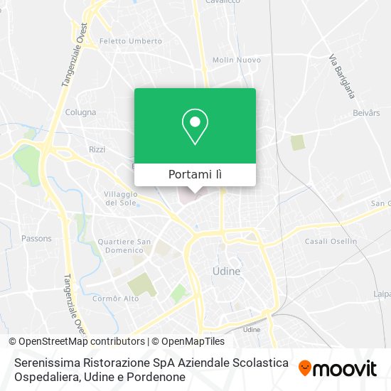 Mappa Serenissima Ristorazione SpA Aziendale Scolastica Ospedaliera
