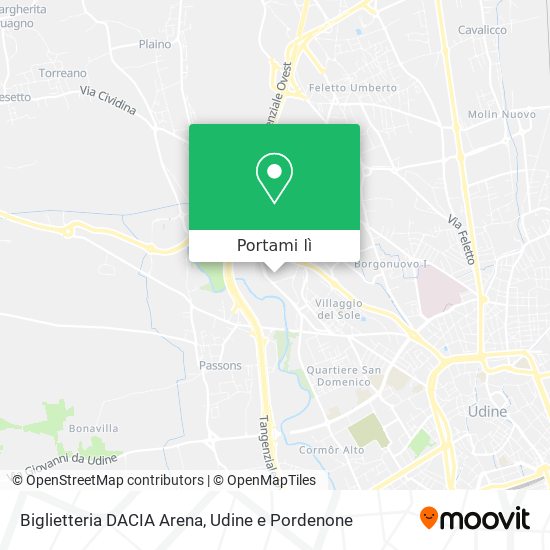 Mappa Biglietteria DACIA Arena